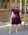 Женское летнее платье с двойным рюшем цвет марсала р.42/44 363243 363243 фото