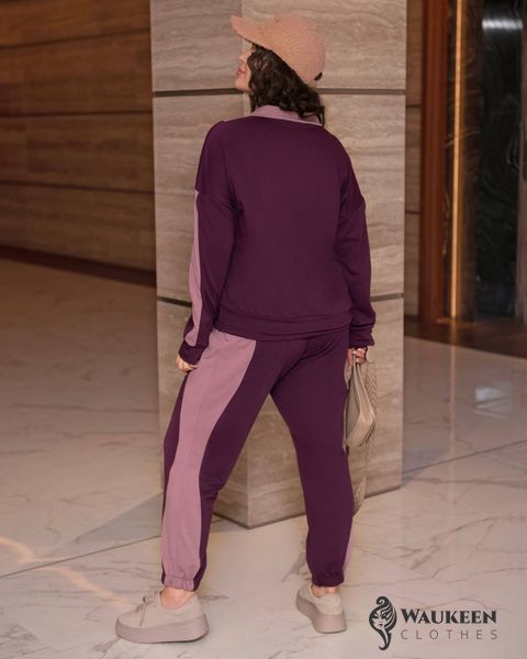 Жіночий спортивний костюм фіолетового кольору р.50/52 391677 391671 фото