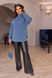 Жіночий светр із високим горлом колір джинс р.48/50 447408 447408 фото 2