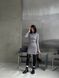 Жіноча утеплена сукня міні колір сірий р.42/44 455128 455128 фото 1