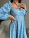 Жіноча сукня із софту колір блакитний р.46/48 453064 453064 фото 5