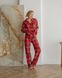 Жіноча піжама байка Liza колір червоно-білий р.L 443835 443767 фото 6