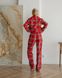 Жіноча піжама байка Liza колір червоно-білий р.L 443835 443767 фото 7