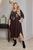 Жіноча сукня вільного крою колір шоколад р.50/52 449372 449372 фото