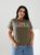 Жіноча футболка LOVE колір світлий хакі р.42/46 432436 432436 фото