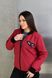 Жіноча куртка бомбер колір бордовий р.48/50 450747 450747 фото 5