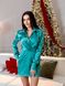 Жіноче шовкове плаття колір смарагдовий р.46 447591 447591 фото 7