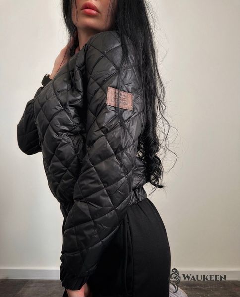 Жіноча курточка колір чорний р.42/44 454246 454246 фото