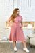 Жіноча сукня зі спідницею кльош колір рожевий р.52 432302 432302 фото 3