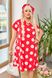 Жіноча вільна сукня із софту колір червоний р.50/52 431806 431814 фото 3