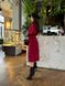 Жіноча сукня з поясом колір бордо р.42/44 454635 454635 фото 6