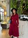 Жіноча сукня з поясом колір бордо р.42/44 454635 454635 фото 7