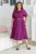 Женское платье миди фиолетового цвета р.48/50 374437 382177 фото