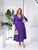 Жіноча сукня міді із софта колір фіолет р.50/52 454014 454014 фото