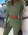 Жіночий костюм лосини та топ колір оливка р.42/44 452409 452409 фото