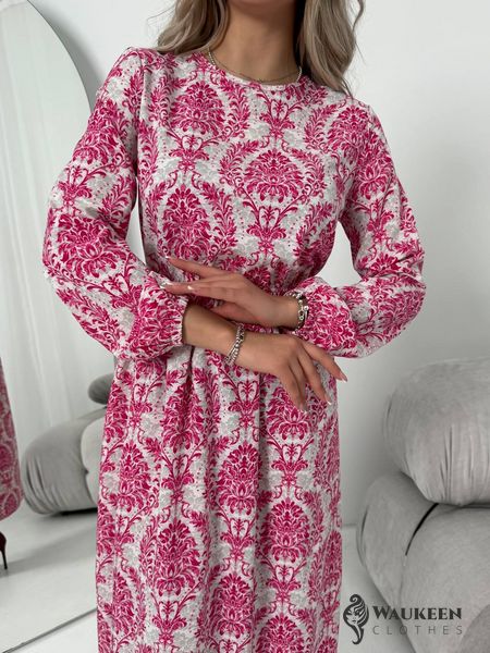Жіноча сукня із шовкового софту колір рожевий р.42/44 453502 453502 фото
