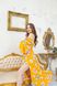 Жіноча сукня міді з довгим рукавом «Peggy» жовта 420946 420946 фото 5