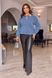 Жіноча кофта з ангори на ґудзиках колір джинс р.48/50 447416 447416 фото 2