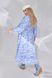 Жіноча вільна сукня із софту колір блакитний р.62/64 450590 450590 фото 3