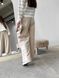 Женские брюки с декоративным шнурком цвет бежевый р.42 451519 451519 фото 4