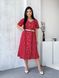 Жіноча сукня з поясом колір червоний 434396 434396 фото 8