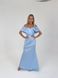 Женское вечернее платье корсет голубого цвета р.XS 372843 372843 фото 6