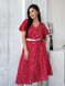 Жіноча сукня з поясом колір червоний 434396 434396 фото 5