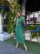 Жіноча сукня зі штапелю колір зелений р.42/44 456264 456264 фото 3