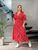 Жіноча довга сукня софт колір червоний р.48/50 455971 455971 фото