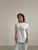 Жіноча футболка з принтом колір білий р.42/46 449989 449989 фото