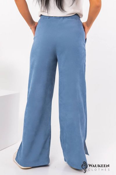 Жіночі штани палаццо джинсового кольору р. 42/44 381805 381805 фото