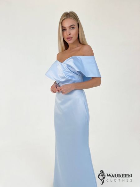 Жіноча вечірня сукня корсет блакитного кольору р.М 384849 384849 фото