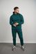 Чоловічий теплий спортивний костюм колір зелений р.2XL 444313 444313 фото 1