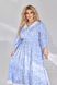 Жіноча вільна сукня із софту колір блакитний р.62/64 450596 450596 фото 3