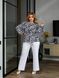 Женская блуза свободного кроя из шелка цвет белый р.60/64 454710 454710 фото 7
