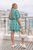 Женский костюм тройка с шортами цвет зеленый р.50/52 459502 459502 фото