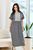 Жіноча сукня міді з коротким рукавом колір графіт р.56/58 432823 432823 фото