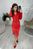Жіноча приталена сукня з велюру колір червоний р.42/44 447097 447097 фото