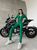 Жіночий костюм кроп-кофта та лосини колір зелений р.42/44 432182 432182 фото