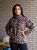 Женская кофта-куртка цвет коричневый принт леопард р.46/50 443264 443264 фото