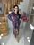 Жіночий махровий халат колір баклажан принт серце р.58/60 448766 448766 фото