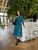 Женское платье с поясом цвет бутылка р.42/44 454636 454636 фото