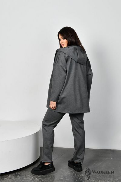 Жіночий прогулянковий костюм колір сірий р.52 449407 449407 фото