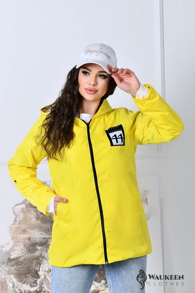 Жіноча куртка колір жовтий р.48/50 408550 408550 фото