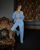Женский пижамный костюм тройка «Dominica» цвет голубой р.L 453327 453327 фото