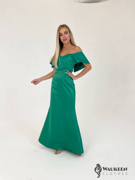 Женское вечернее платье корсет зеленого цвета 372849 372849 фото