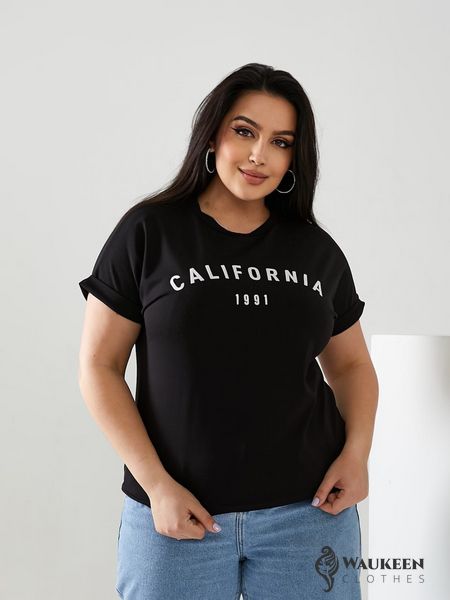 Жіноча футболка California колір чорний 432363 432363 фото