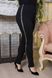 Жіночі брюки стрейч на флісі чорного кольору р.60/62 396550 396550 фото 1