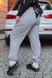 Жіночі спортивні штани колір сірий р.60/62 444364 444364 фото 3