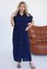 Жіноча сукня із льону колір синій р.58/60 459370 459370 фото 1